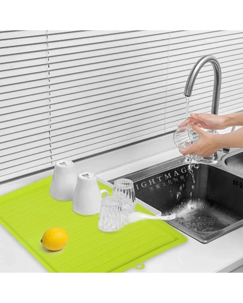 Silicone Dish Drying Rack – Large Sink Drainer Tray
