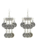 Afghan Vintage Coin Tassel Drop Earrings