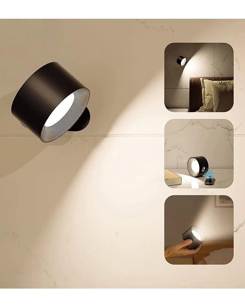 LED Wall Sconce – Rechargeable, Touch Control
