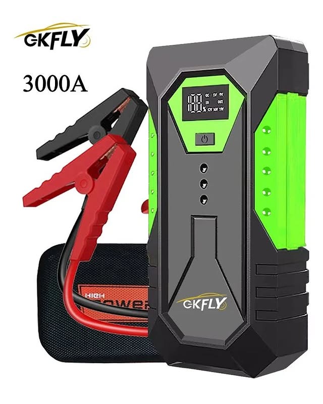 GKFLY 3000A Car Jump Starter – Portable Battery Booster