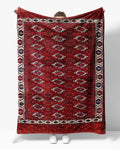 Afghan Kilim Rug – Vintage Tribal Red Wool