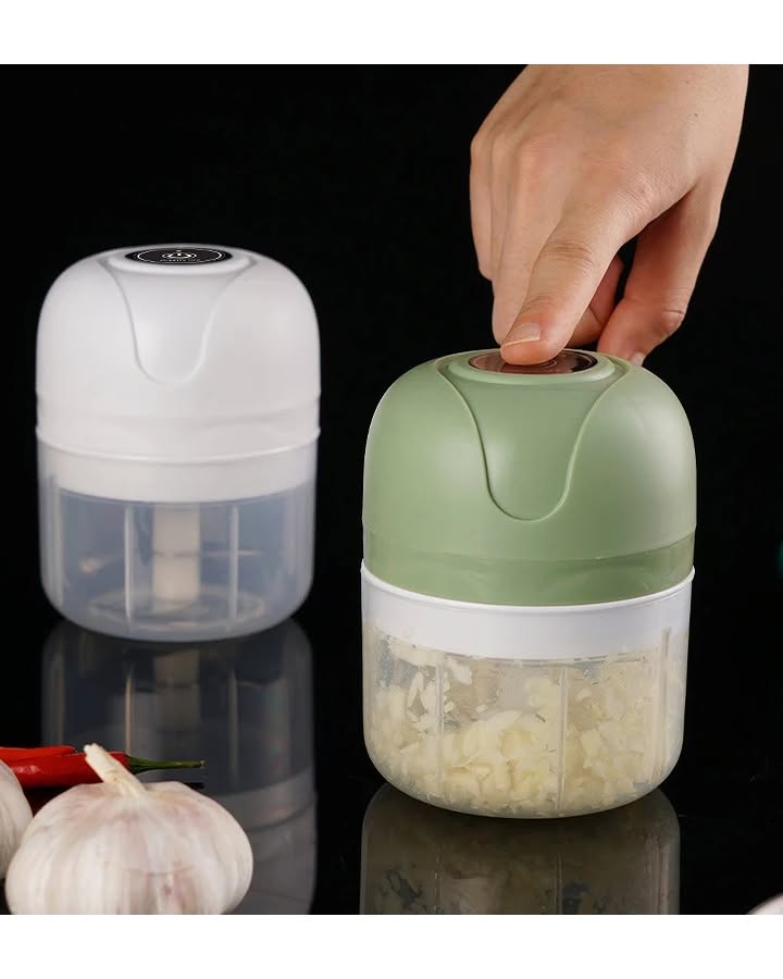 Electric Garlic Chopper – 250ml USB Mini Food Processor
