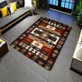 Black Turkish Kilim Area Rug – Vintage Tribal Geometric Carpet