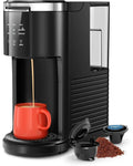 Single Serve Coffee Maker – K-Cup & Ground Coffee, 2-in-1