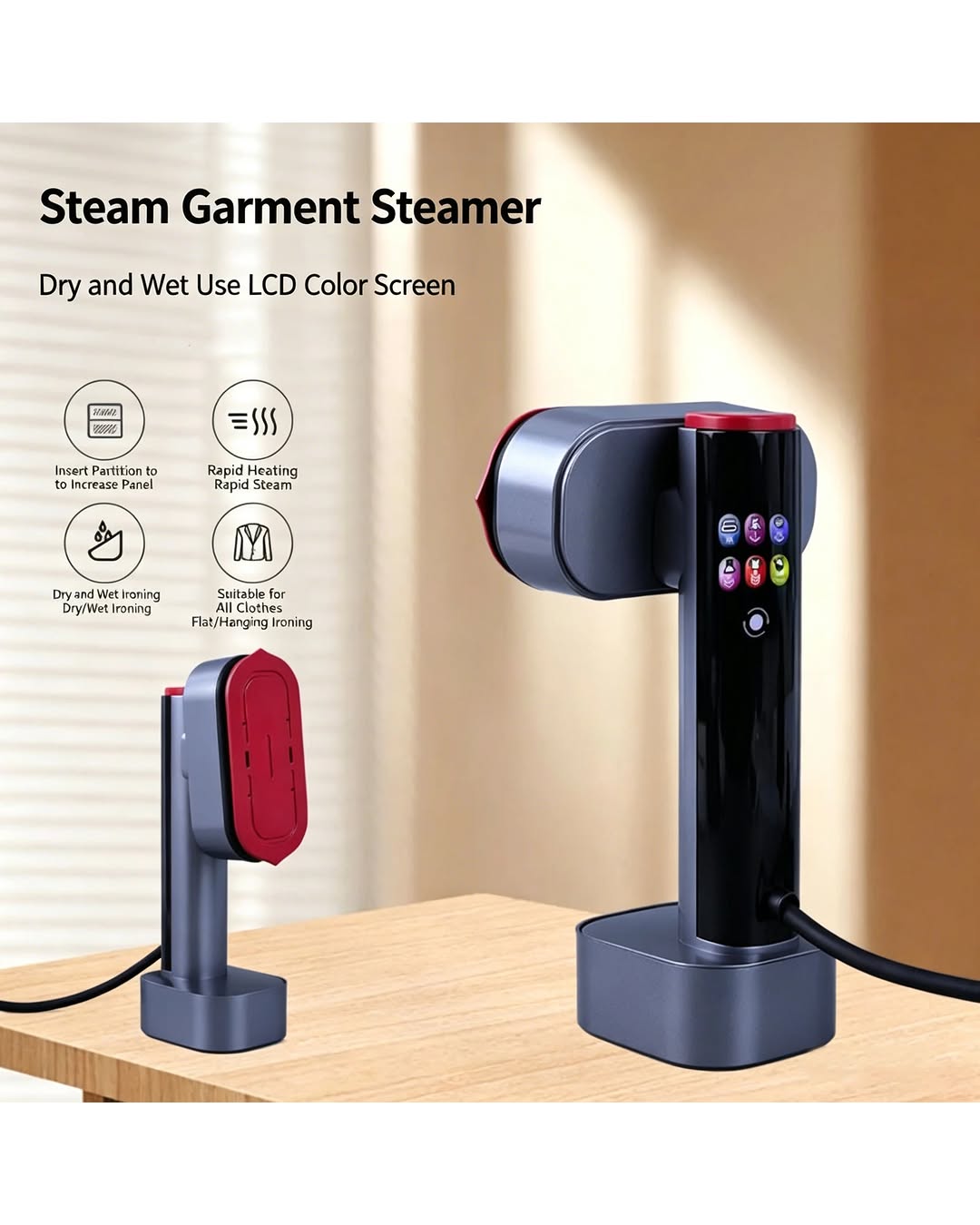 Mini Portable Steam Iron – Handheld Garment Steamer