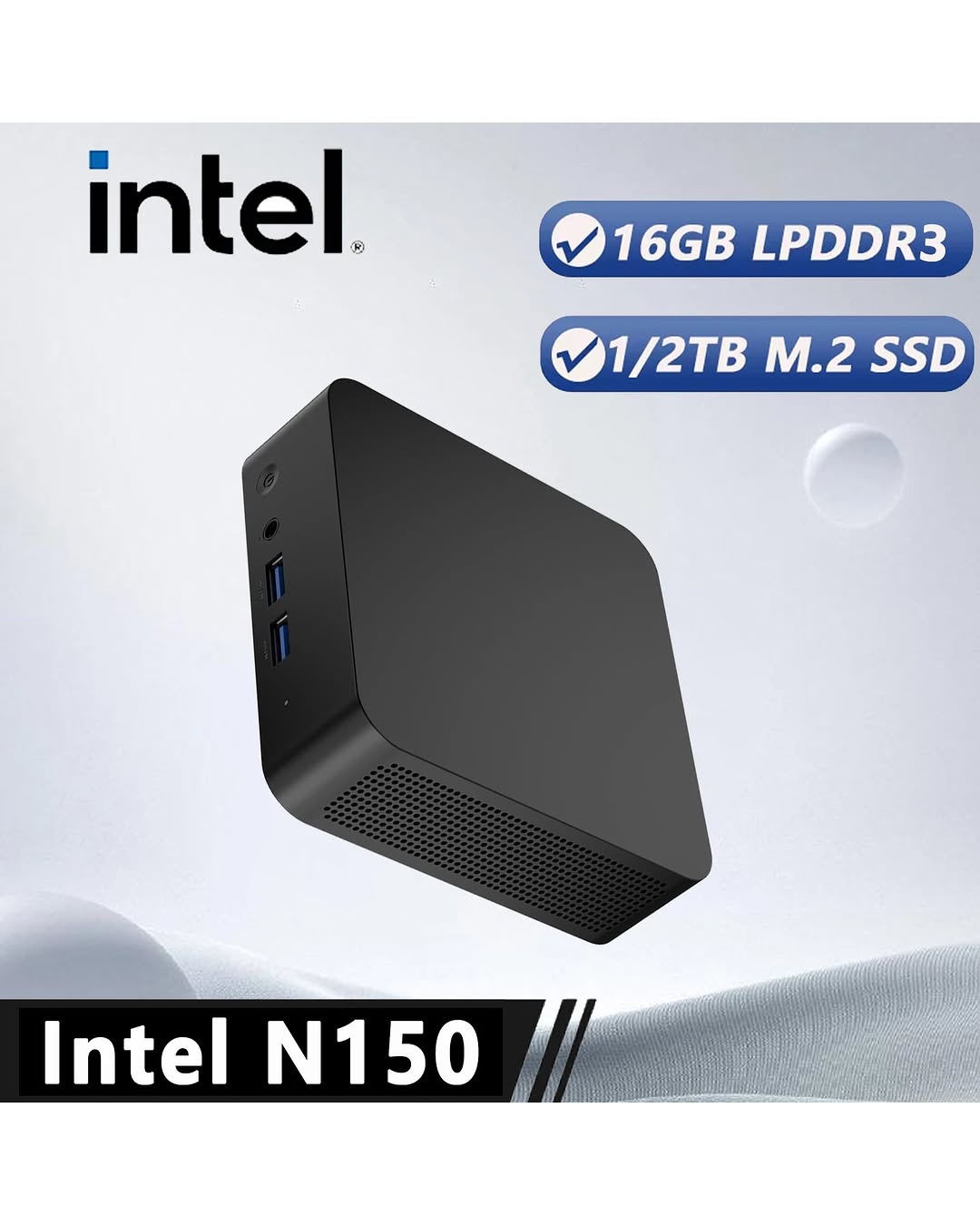 Intel N150 Mini PC – 32GB RAM, 2TB SSD