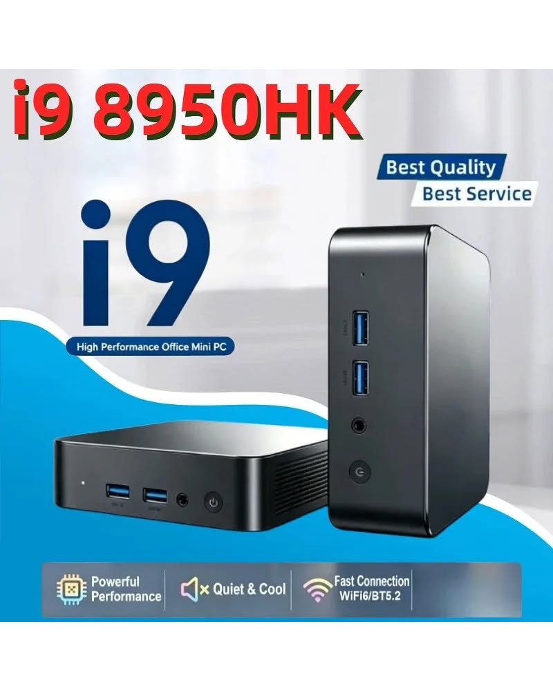 Intel i9-8950HK Mini PC – 16GB RAM, 1TB SSD