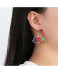 Afghanistan Flag Map Earrings
