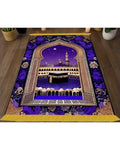 Afghan Purple Kaaba Prayer Rug