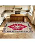 Afghan Bokhara Area Rug – Elephant Foot Gul Design