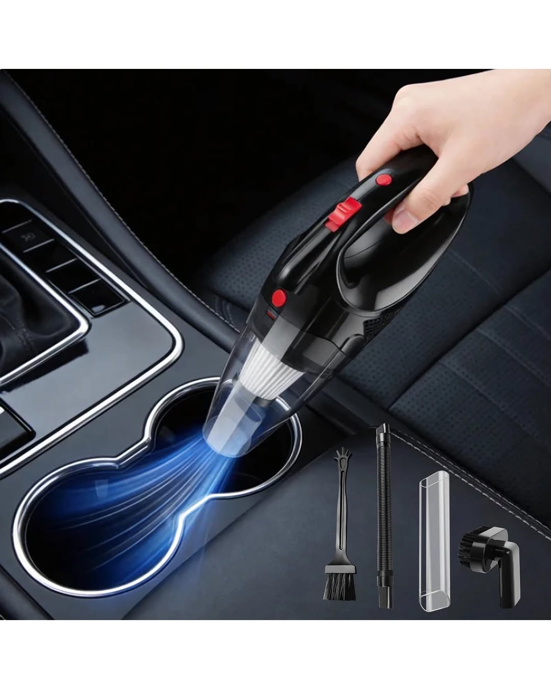 Cordless Car Vacuum Cleaner – 3-in-1 Handheld