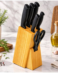 Kitchen Knife Set – 7-Piece with Wooden Block