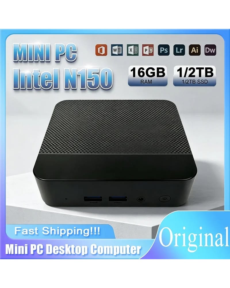 Intel N150 Mini PC – 16GB RAM, 2TB SSD