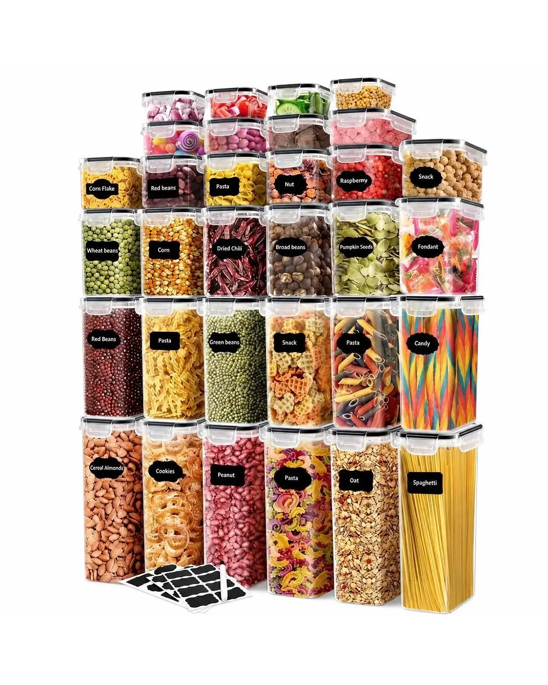 Airtight Food Storage Containers – 68-Piece Set