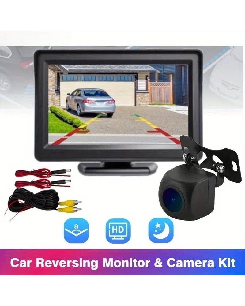 Backup Camera Kit – 4.3-Inch Rearview Monitor