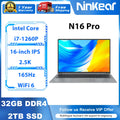 Ninkear N16 Pro 16 Inch 120Hz Laptop Intel i7 16GB RAM 1TB SSD