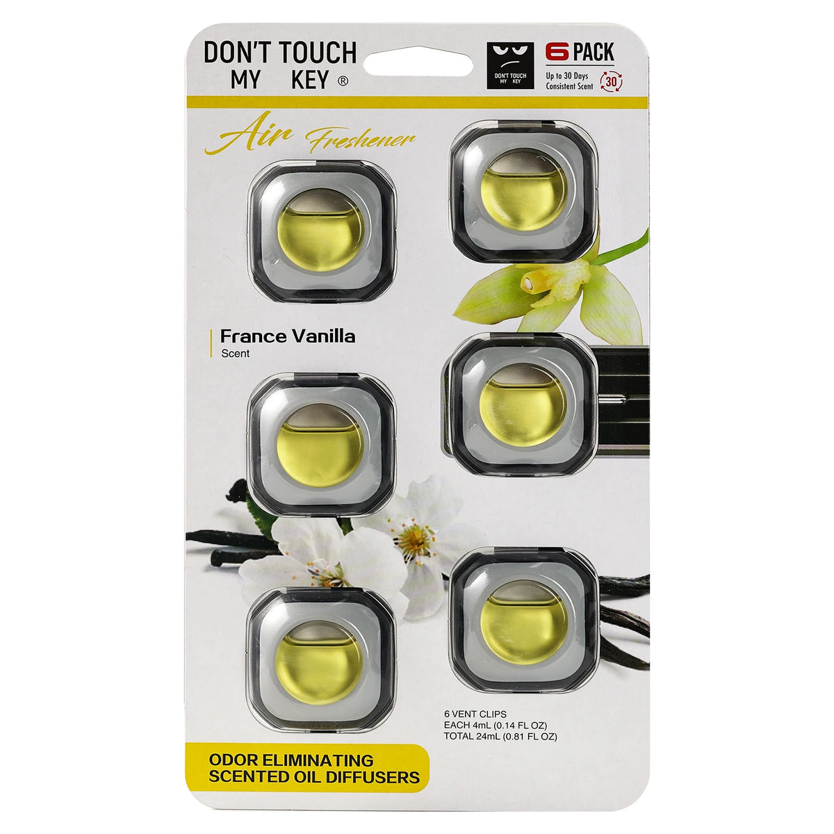 Car Air Freshener Vent Clips - 6 Pack