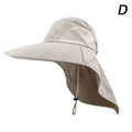 Wide Brim Sun Hat With Neck Flap For Men Women Adjustable Outdoor 50+UPF Protection Safari Cap Hiking Fishing Hat