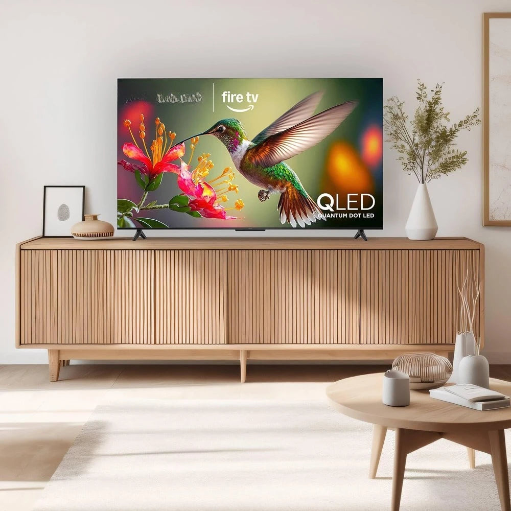 55 Inch QLED 4K Ultra HD Smart LED TV with Alexa Voice Remote