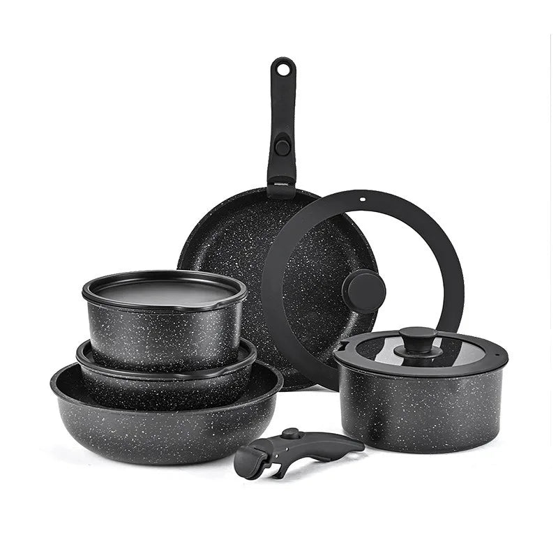 Detachable Handle Granite Cookware Set