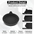 Silicone Car Cup Holder Coasters, 4-Pack