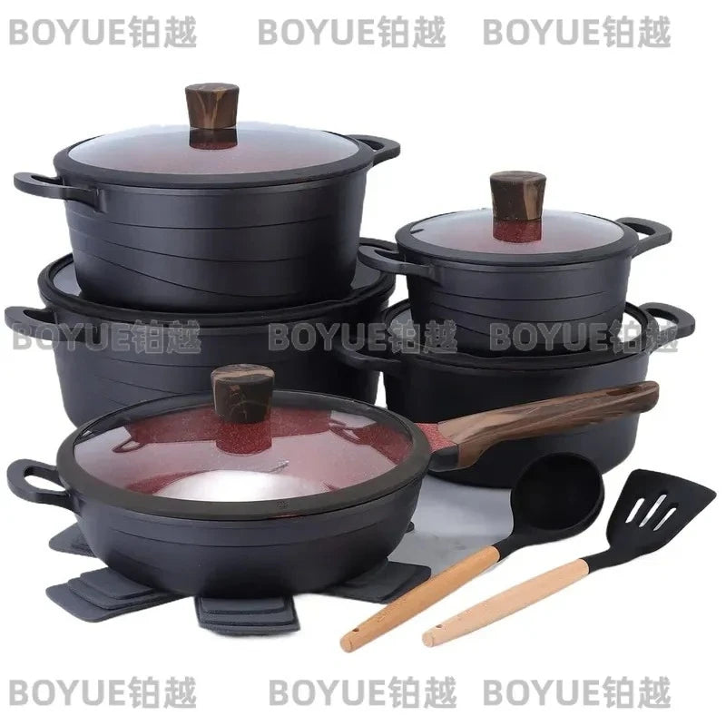 15-Piece Granite Cookware Set