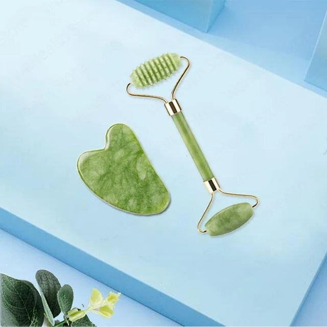 Jade Roller and Gua Sha Set