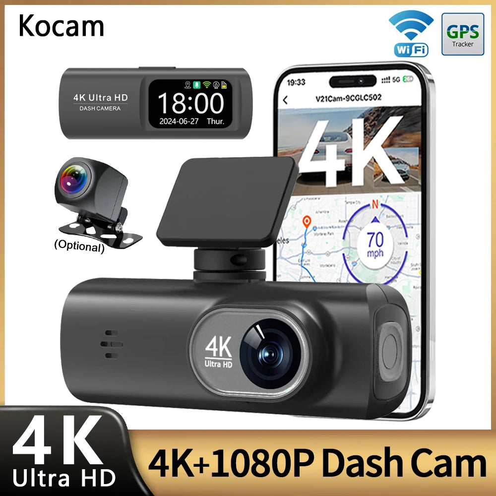 Budget 4K Front+Rear Dash Cam