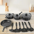 13-Piece Black Nonstick Cookware Set