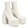 Women's Square-Toe Zipper Ankle Boots