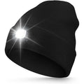 LED Beanie Hat with Light, Rechargeable Headlamp Cap, Unisex Winter Warm Knitted Hats, Headlight for Running Hiking Camping
