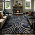 Retro Zebra Pattern Area Rug