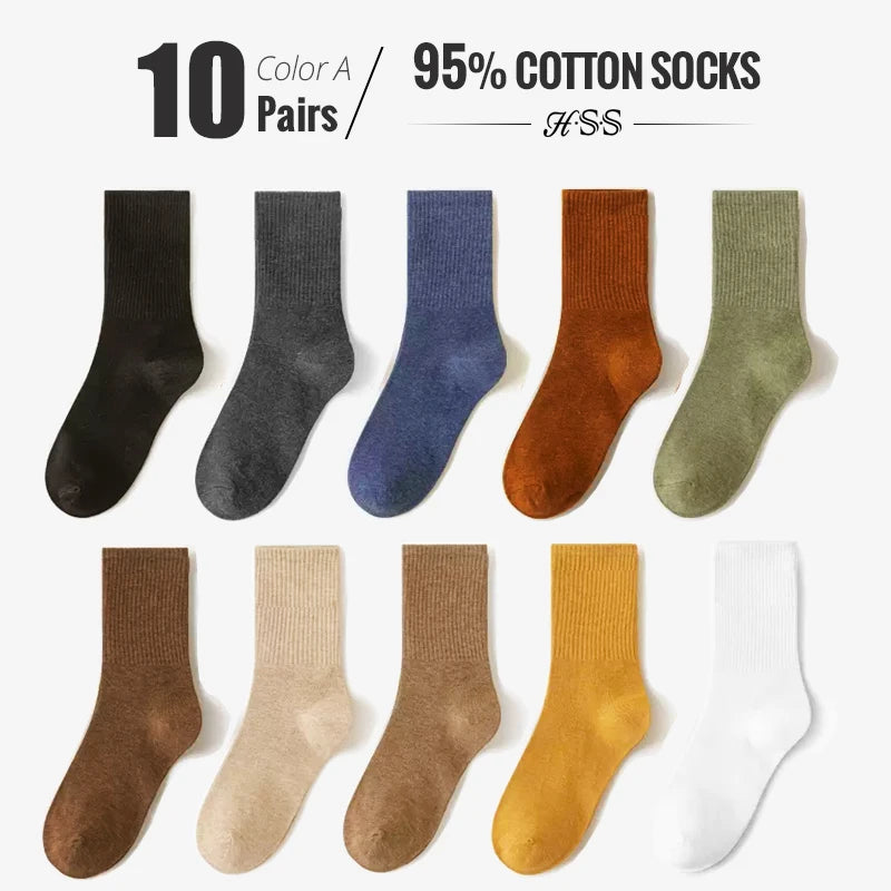 Men's Cotton Crew Socks, 5-Pack