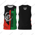 Custom Name Number Afghanistan Flag Sleeveless Jersey - Afghan Sports Tank