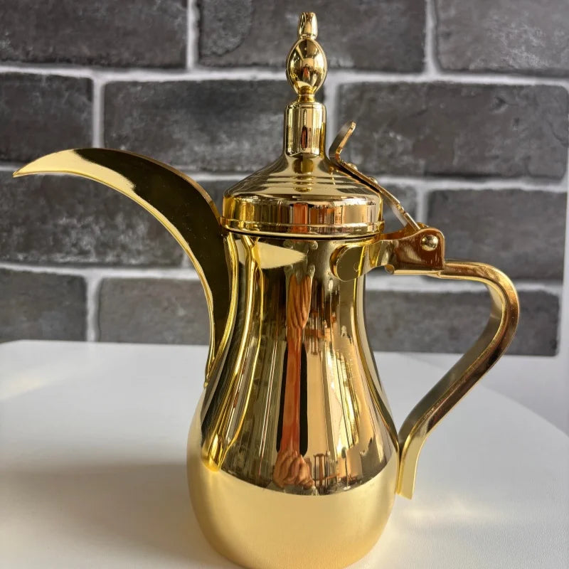 Gold Dallah Arabic Coffee Pot