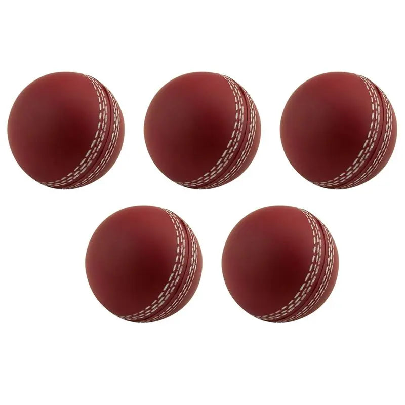 Red Leather Cricket Balls - Training 5 Pack