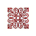 Red Pattern Bone China Dinnerware Set