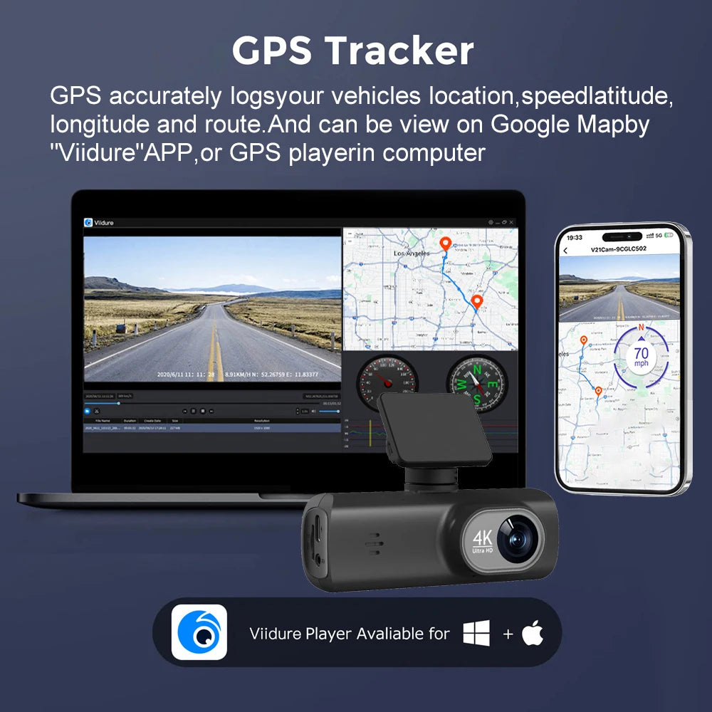 Budget 4K Front+Rear Dash Cam