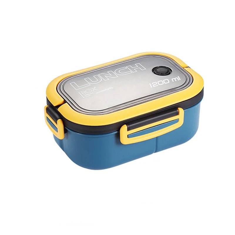 Double-Layer Bento Lunch Box with Utensils