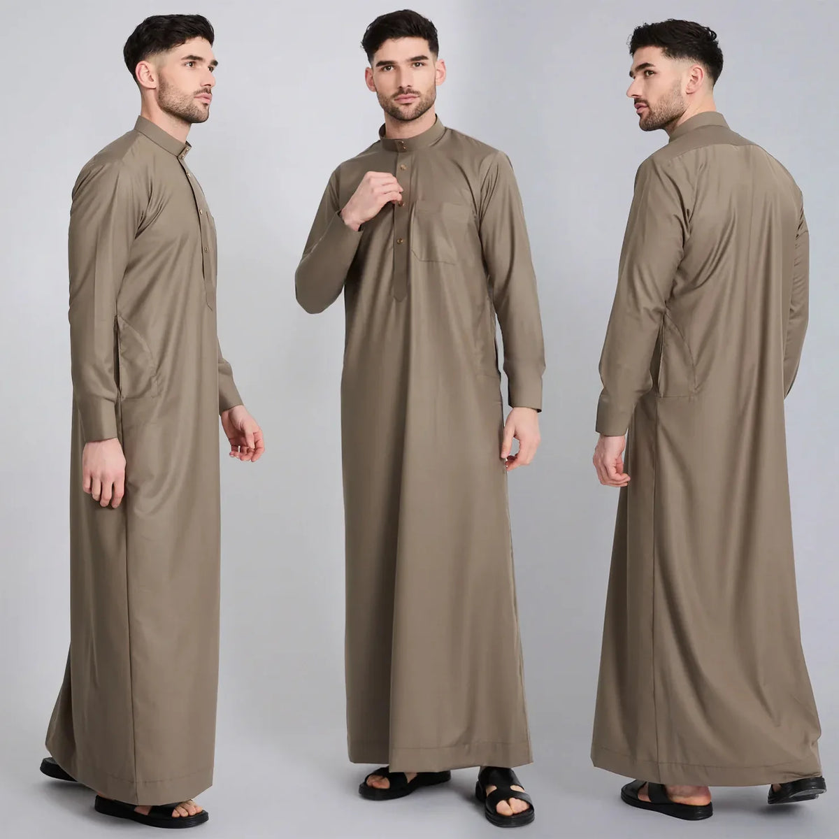 Men's White Afghan Thobe