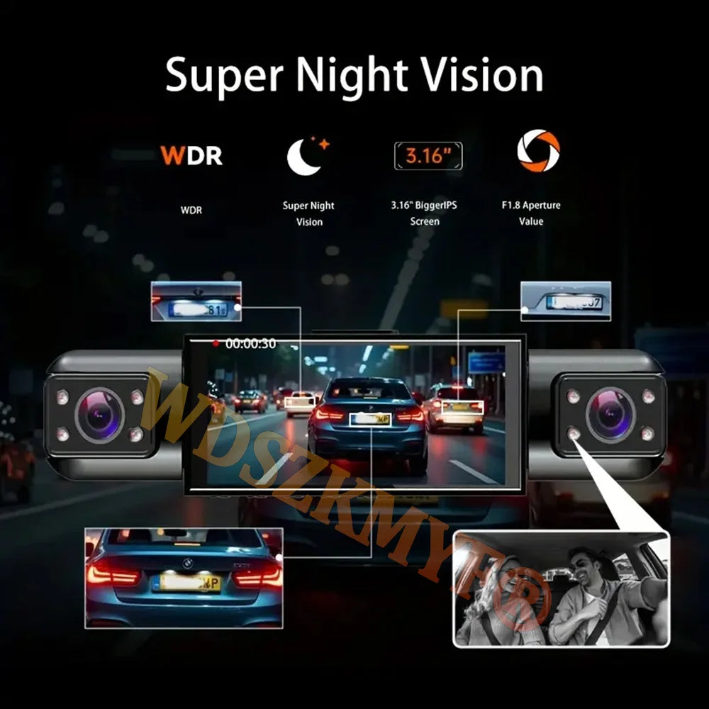 360° 4-Channel Dash Cam