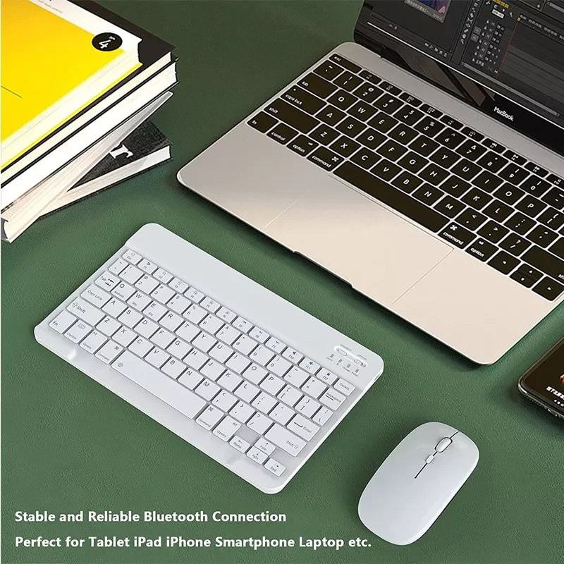 Bluetooth Wireless Keyboard Mouse Combo Rechargeable