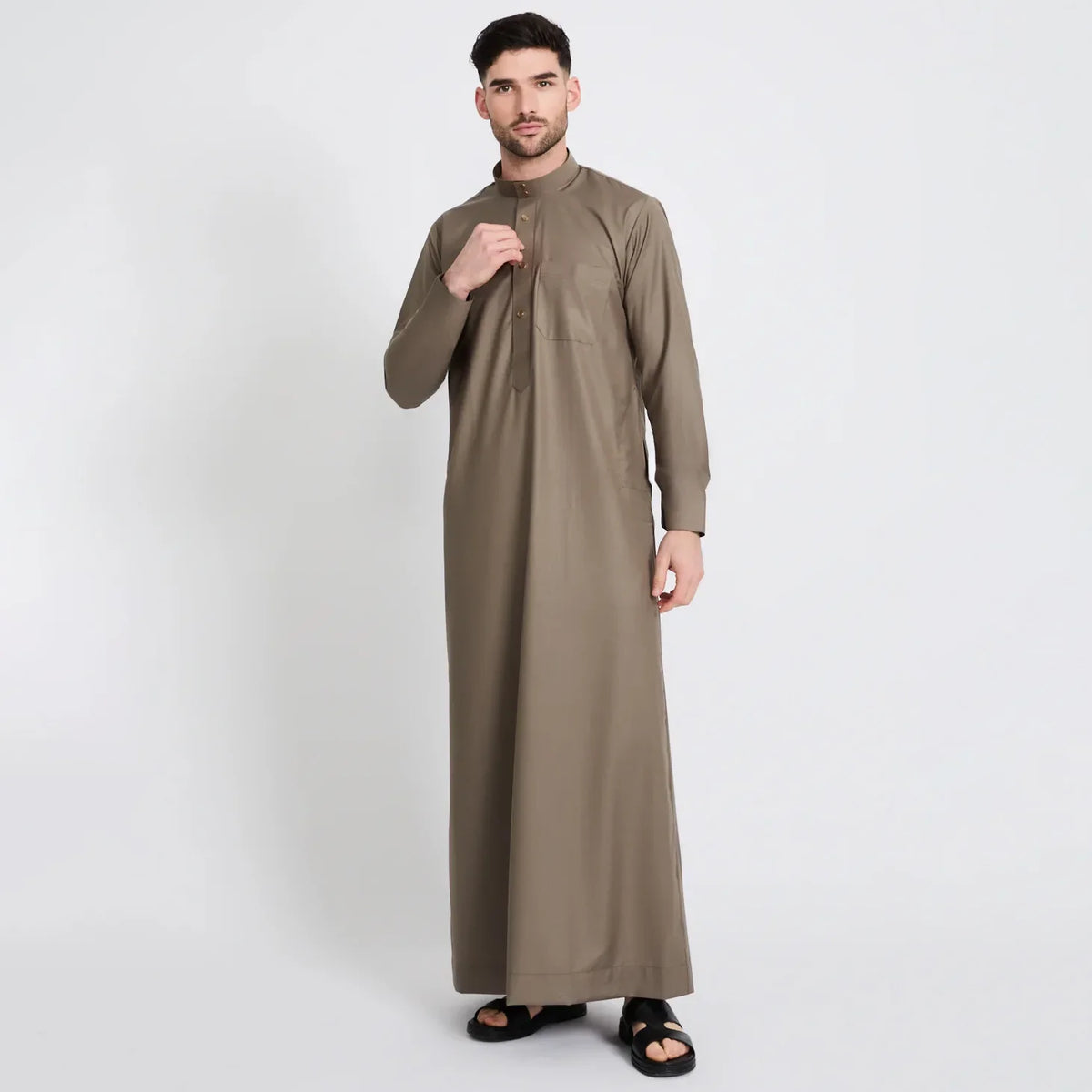 Men's White Afghan Thobe
