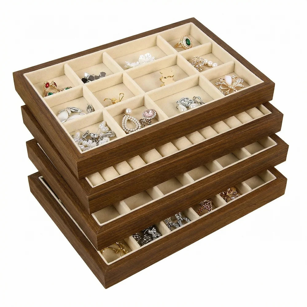 Wooden Jewelry Organizer Tray