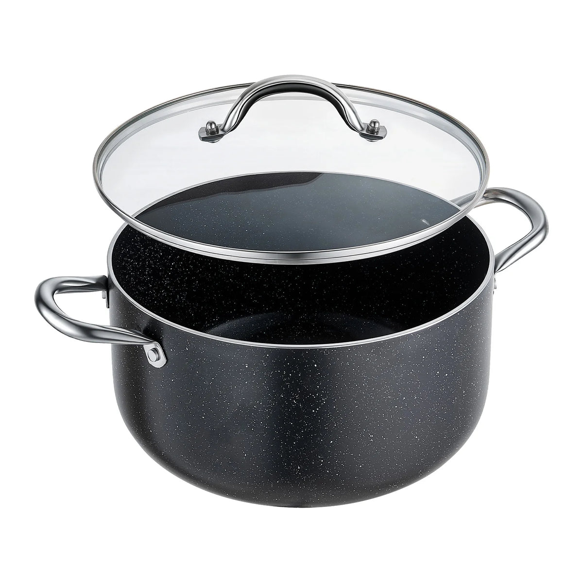 Aluminum Stock Pot with Glass Lid
