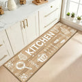 Flannel Kitchen Runner Mat - Non-Slip