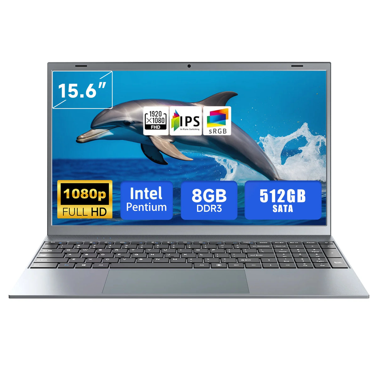 2026 15.6 Inch Business Laptop Intel 12th Gen 8GB RAM 1TB SSD