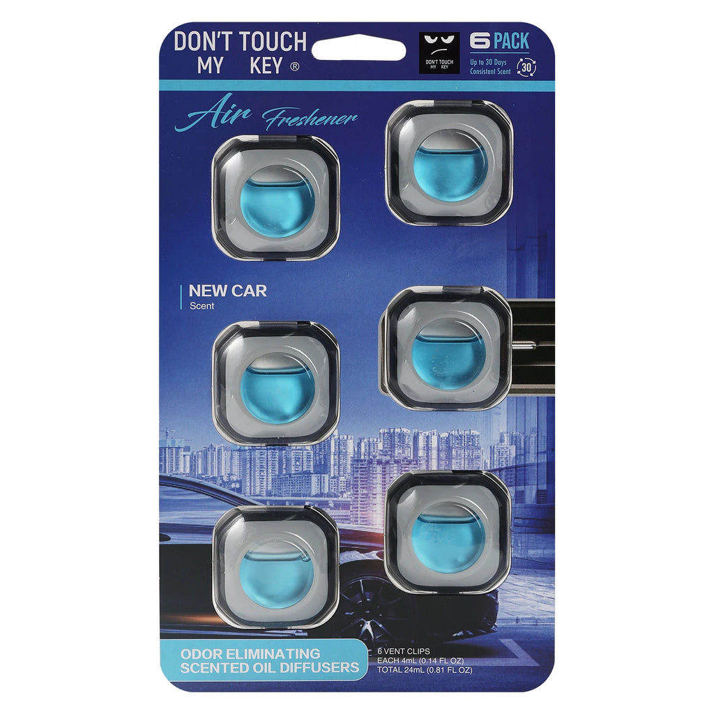 Car Air Freshener Vent Clips - 6 Pack