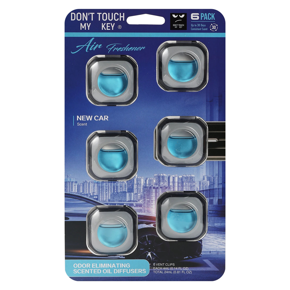 Car Air Freshener Vent Clips - 6 Pack