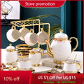 Gold Arabic Ceramic Tea Set